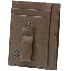 Alpine Swiss Double Diamond Mens RFID Money Clip Minimalist Front Pocket Wallet